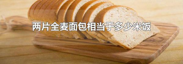 两片全麦面包相当于多少米饭