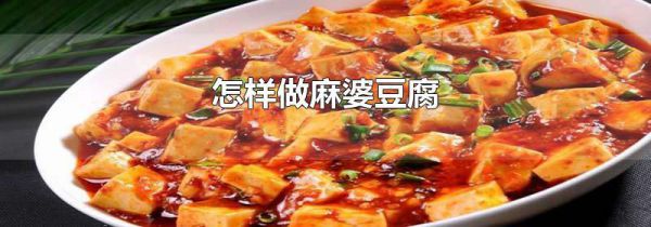 怎样做麻婆豆腐