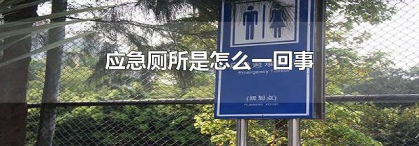 应急厕所是怎么一回事