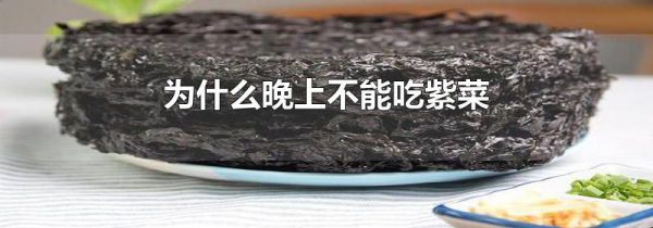 为什么晚上不能吃紫菜