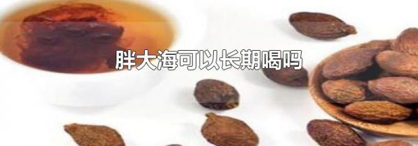 胖大海可以长期喝吗