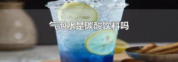 气泡水是碳酸饮料吗