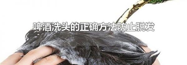 啤酒洗头的正确方法防止脱发