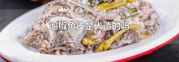 泡椒鱼皮是人造的吗