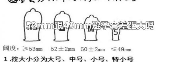 52mm跟49mm避孕套差距大吗