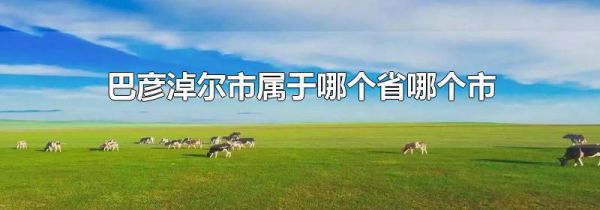 巴彦淖尔市属于哪个省哪个市