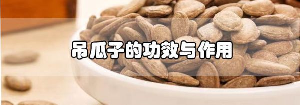 吊瓜子的功效与作用