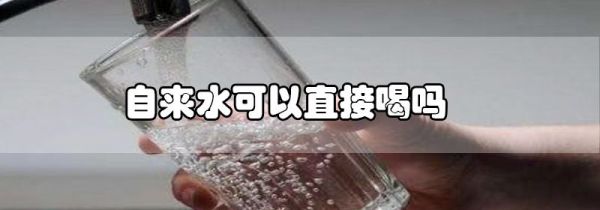 自来水可以直接喝吗