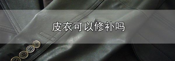 皮衣可以修补吗