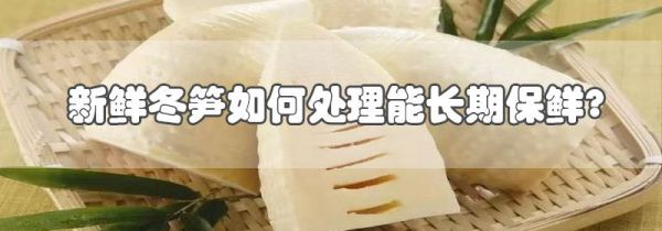 新鲜冬笋如何处理能长期保鲜?
