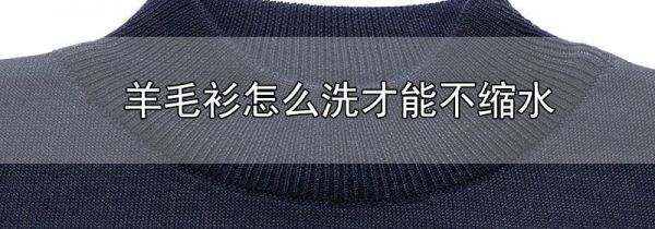 羊毛衫怎么洗才能不缩水