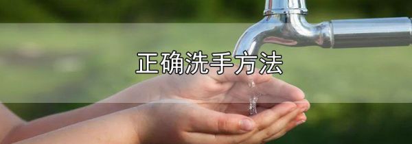 正确洗手方法