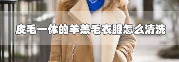 皮毛一体的羊羔毛衣服怎么清洗