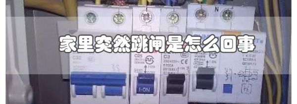 家里突然跳闸是怎么回事