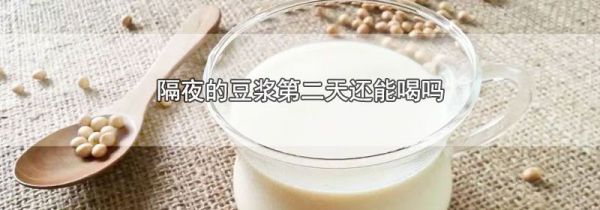 隔夜的豆浆第二天还能喝吗