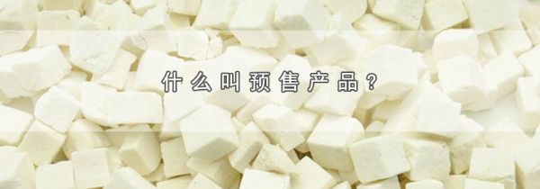 什么叫预售产品?