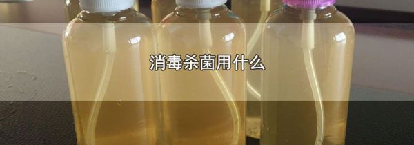消毒杀菌用什么