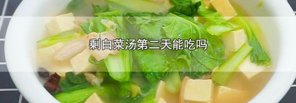 剩白菜汤第二天能吃吗
