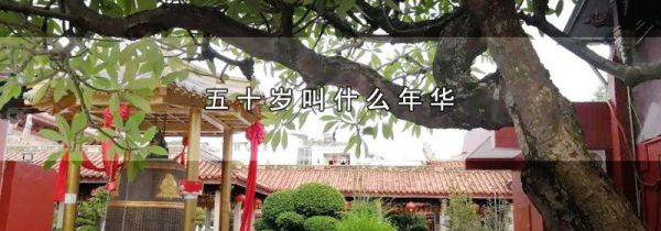 五十岁叫什么年华