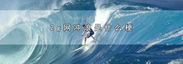 2g网冲浪是什么梗
