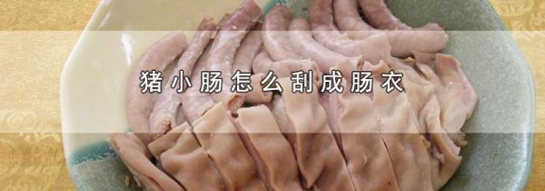 猪小肠怎么刮成肠衣