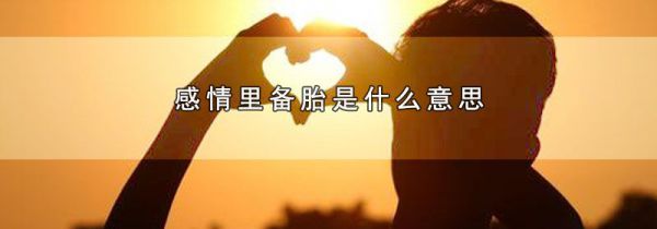 感情里备胎是什么意思