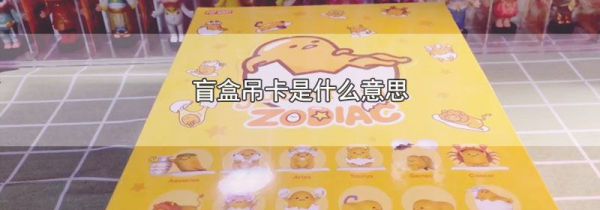盲盒吊卡是什么意思