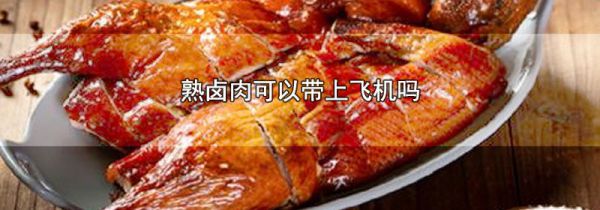 熟卤肉可以带上飞机吗