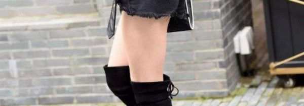 长筒靴怎么穿就一下就穿进去了