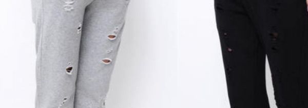 巧补运动裤子破洞