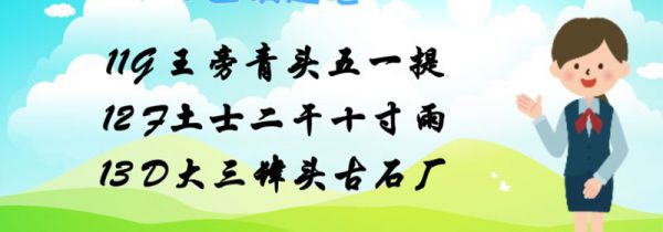 五笔字根表口诀