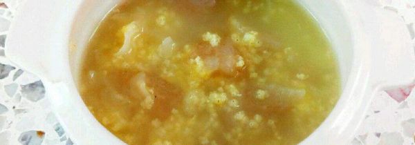 小米雪梨粥的功效