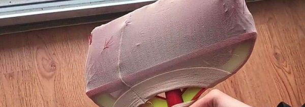 扫把上怎么套丝袜