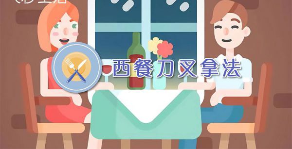 西餐刀叉拿法