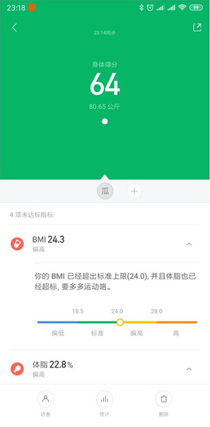 小米体脂秤2怎么查看详细数据?小米体脂秤2查看详细数据的方法