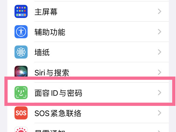 苹果手机人脸识别怎么设置