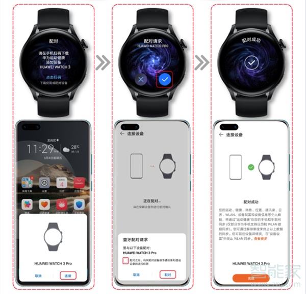 华为watch3pro怎么连接手机