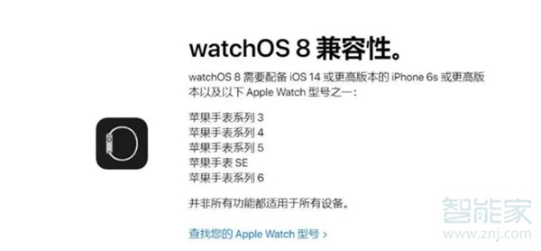 watchos8支持哪些设备