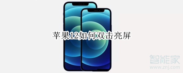 苹果12如何双击亮屏