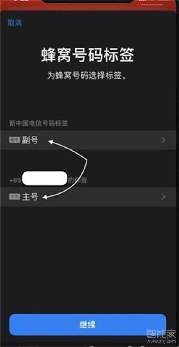 iphone主副卡设置