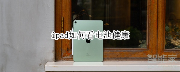 ipad如何看电池健康