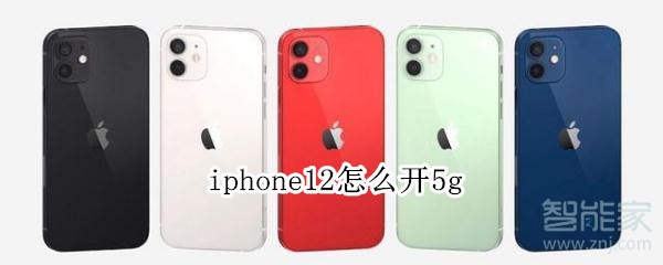 iphone12怎么开5g