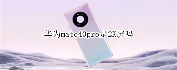 华为mate40pro是2K屏吗