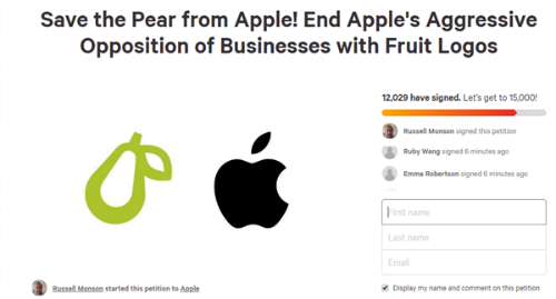 苹果logo跟梨型图标的APP像?苹果起诉Prepear