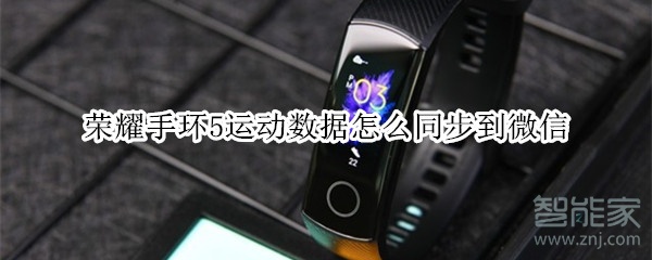 荣耀手环5运动数据怎么同步到微信