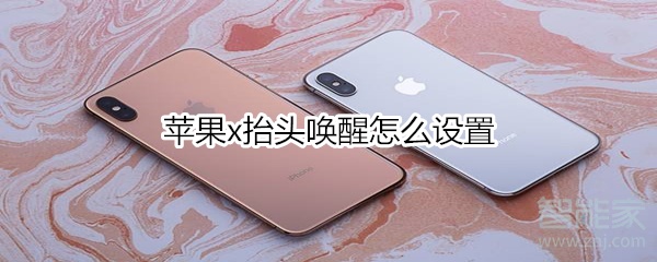 苹果x抬头唤醒怎么设置