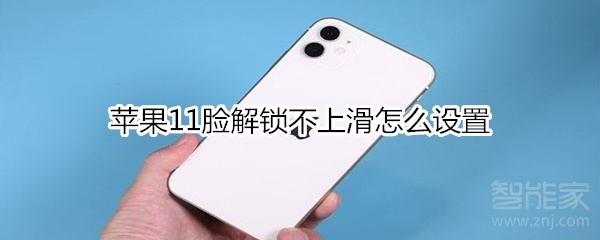 苹果11脸解锁不上滑怎么设置