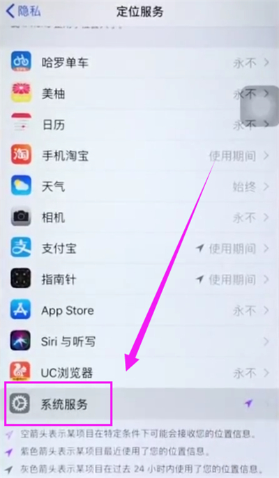 苹果6plus查看常去地点的操作步骤