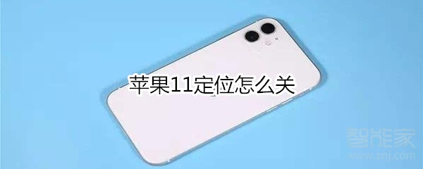 苹果11定位怎么关