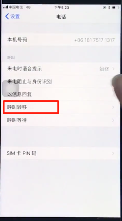 苹果8plus中设置呼叫转移的详细步骤
